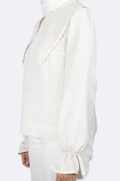 Scallop Collar Blouse